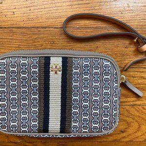 Tory Burch Gemini Link Coated Canvas Wristlet